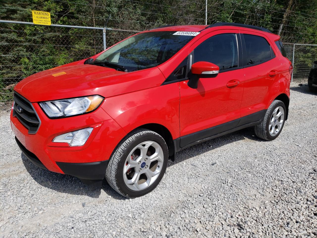 2022 FORD ECOSPORT SE VIN:MAJ6S3GL4NC458626