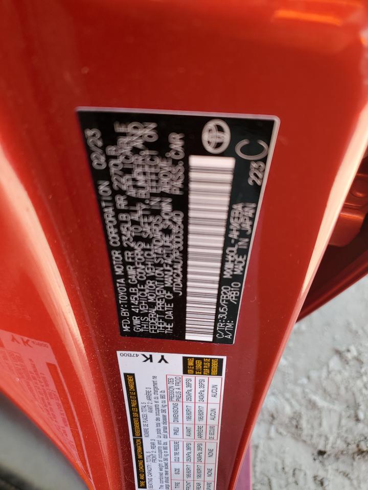 2023 TOYOTA PRIUS LE VIN:JTDACAAU7P3003540