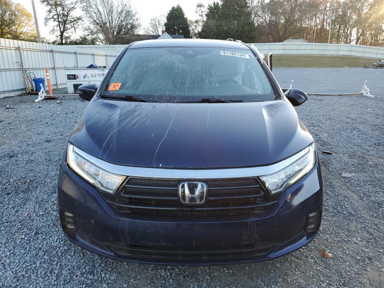 2022 HONDA ODYSSEY EX VIN:5FNRL6H52NB035195
