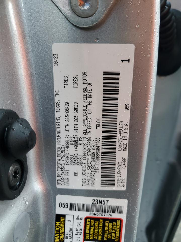 2024 TOYOTA TUNDRA CREWMAX LIMITED VIN:5TFJC5DB8RX047768
