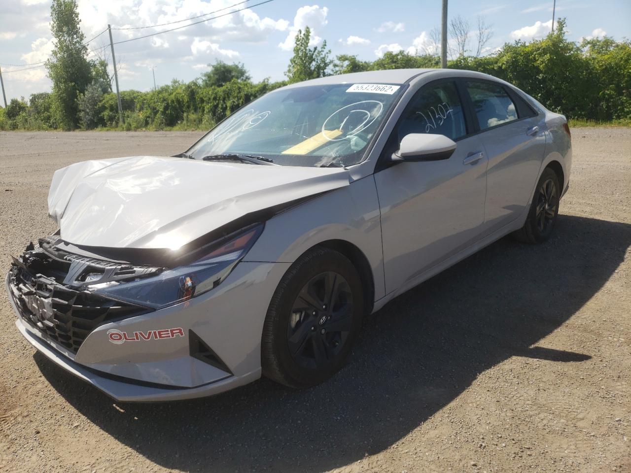 2022 HYUNDAI ELANTRA SEL VIN:KMHLM4AGXNU283121