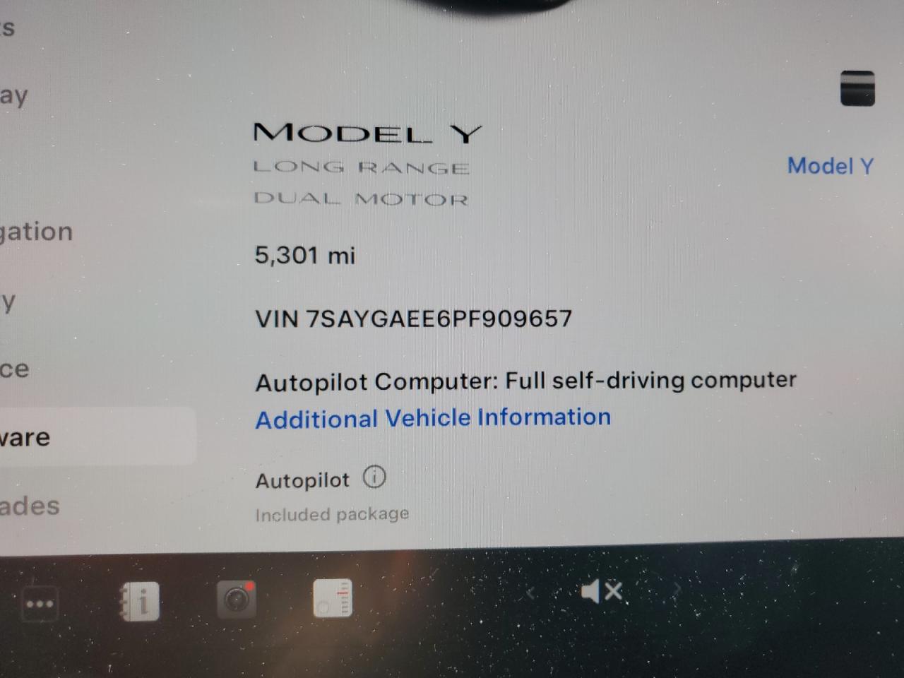 2023 TESLA MODEL Y  VIN:7SAYGAEE6PF909657