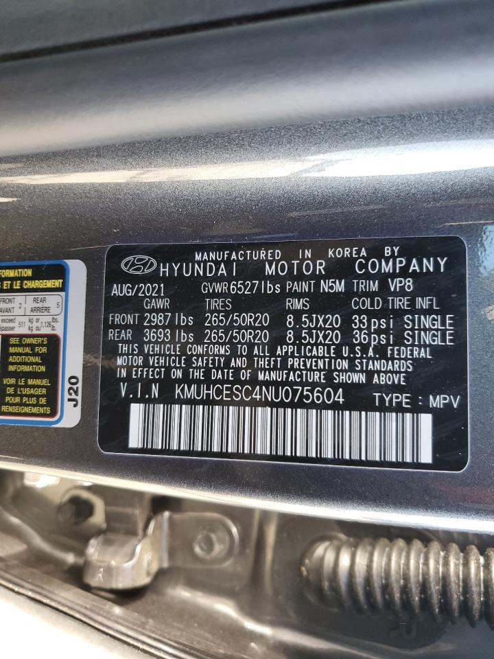 2022 GENESIS GV80 BASE VIN:KMUHCESC4NU075604