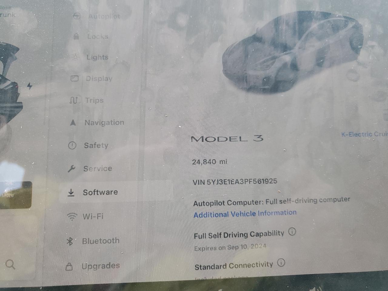 2023 TESLA MODEL 3  VIN:5YJ3E1EA3PF561925
