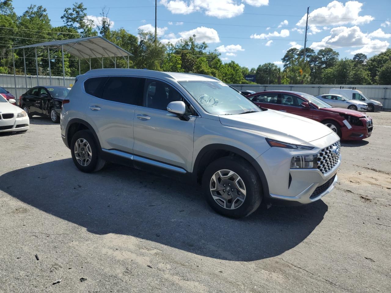 2022 HYUNDAI SANTA FE BLUE VIN:KM8S2DA13NU049271