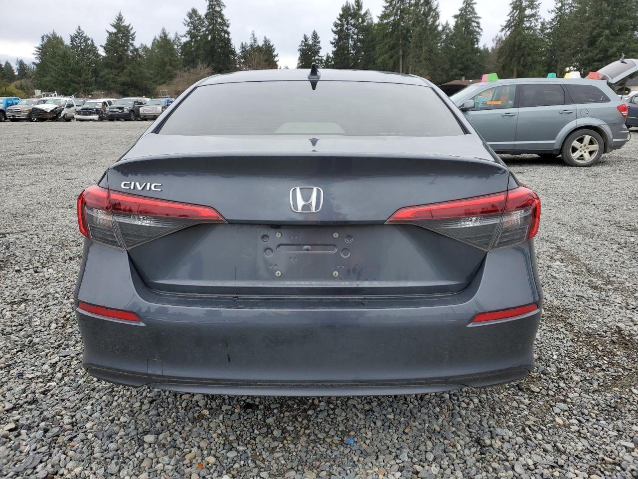 2022 HONDA CIVIC EX VIN:JHMFE1F71NX008837