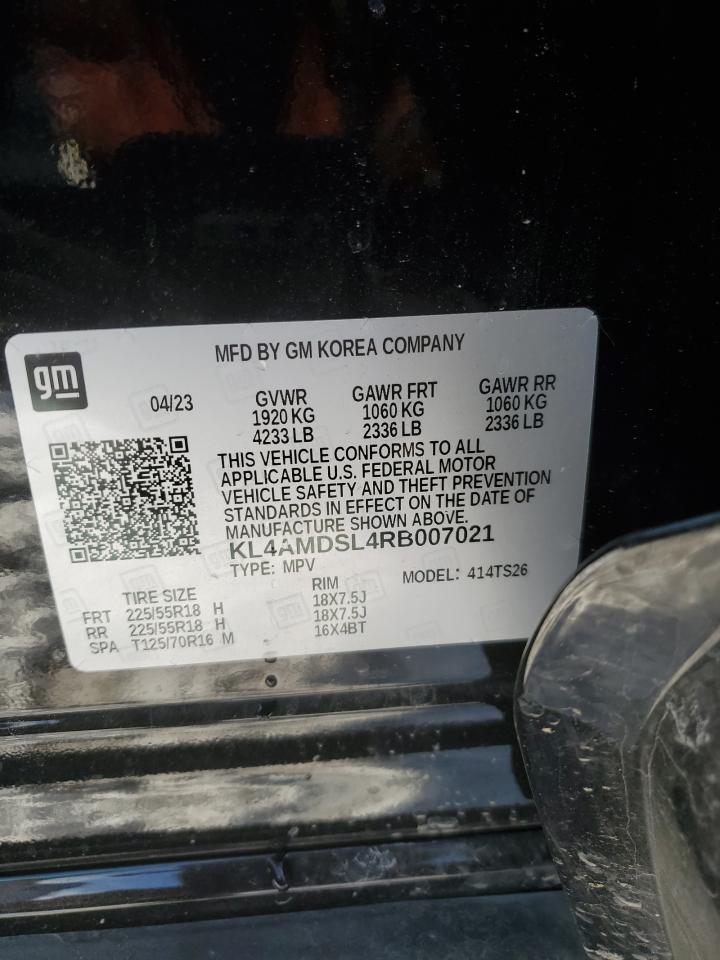 2024 BUICK ENCORE GX SPORT TOURING VIN:KL4AMDSL4RB007021