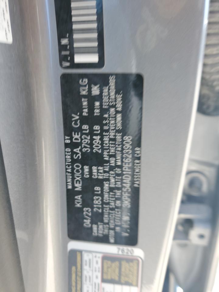 2023 KIA FORTE GT LINE VIN:3KPF54AD1PE623908