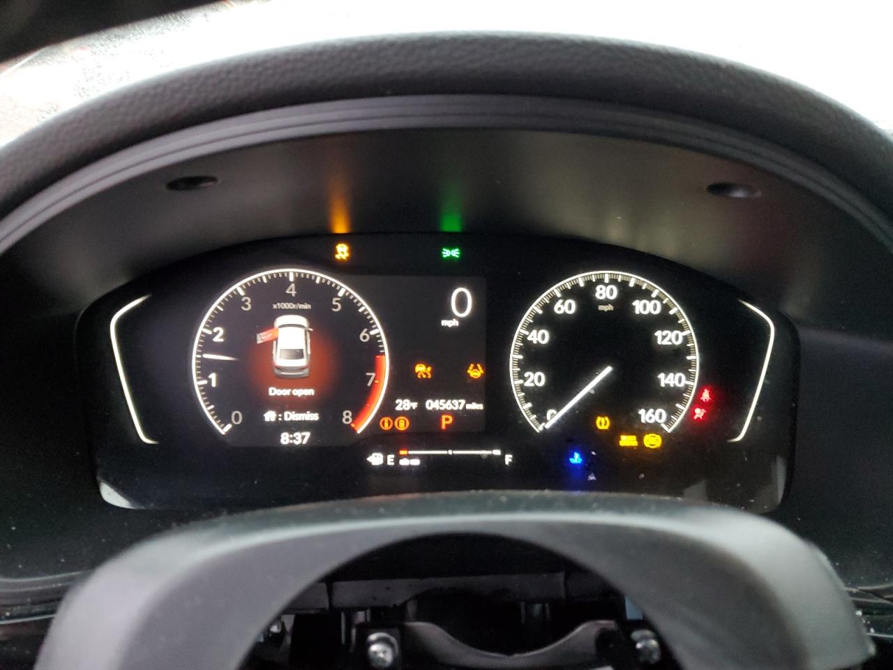 2022 HONDA CIVIC EX VIN:2HGFE1F75NH305603