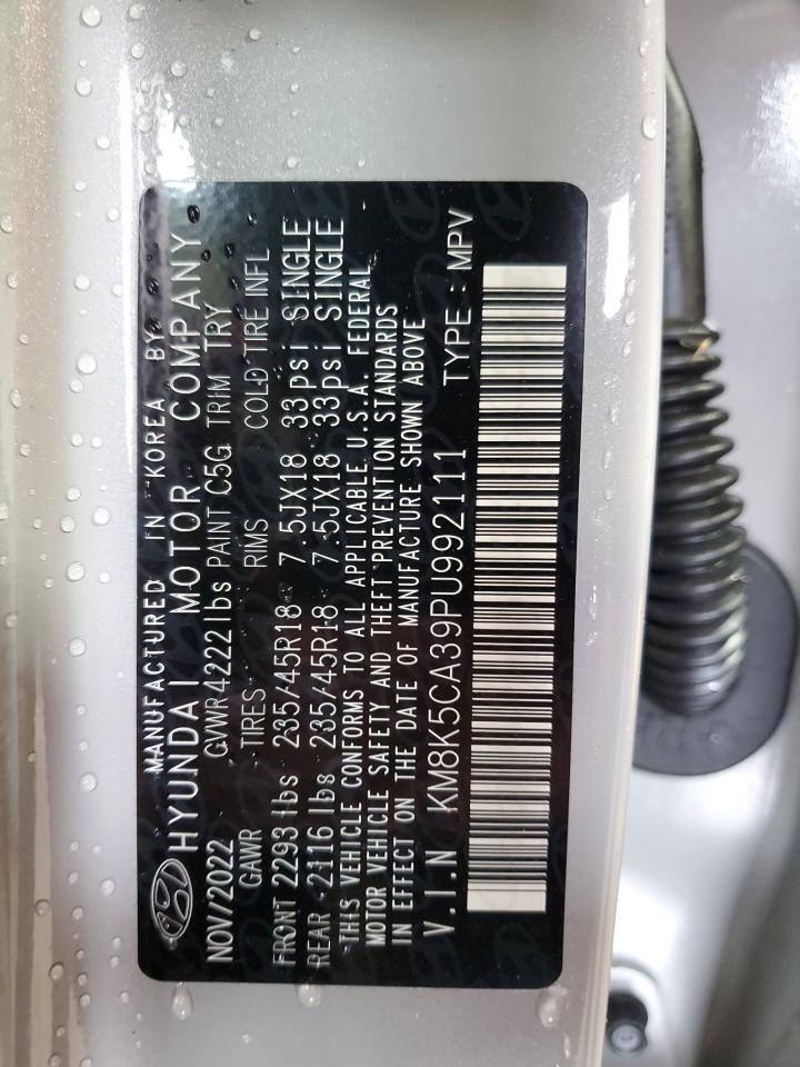 2023 HYUNDAI KONA LIMITED VIN:KM8K5CA39PU992111