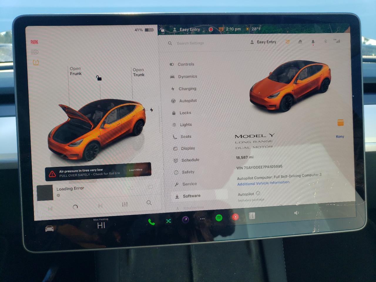 2023 TESLA MODEL Y  VIN:7SAYGDEE7PA105995