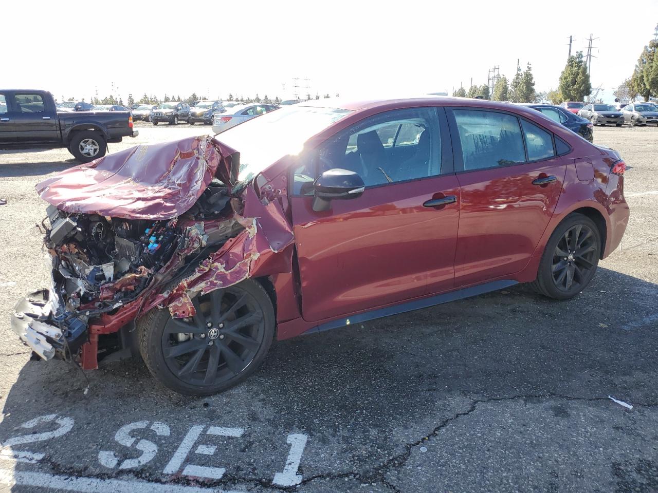 2022 TOYOTA COROLLA SE VIN:5YFS4MCE9NP133476