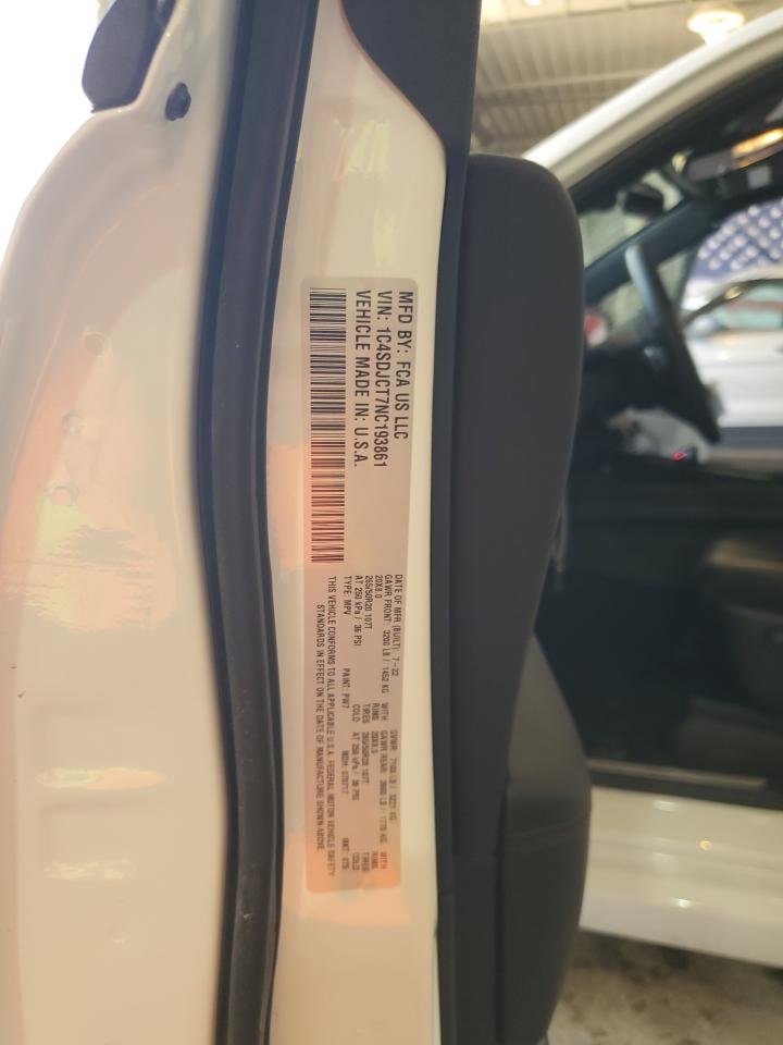 2022 DODGE DURANGO R/T VIN:1C4SDJCT7NC193861