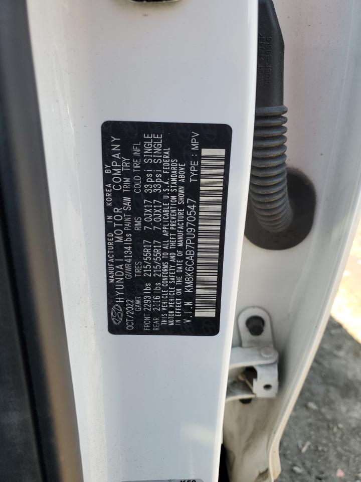 2023 HYUNDAI KONA SEL VIN:KM8K6CAB7PU970547