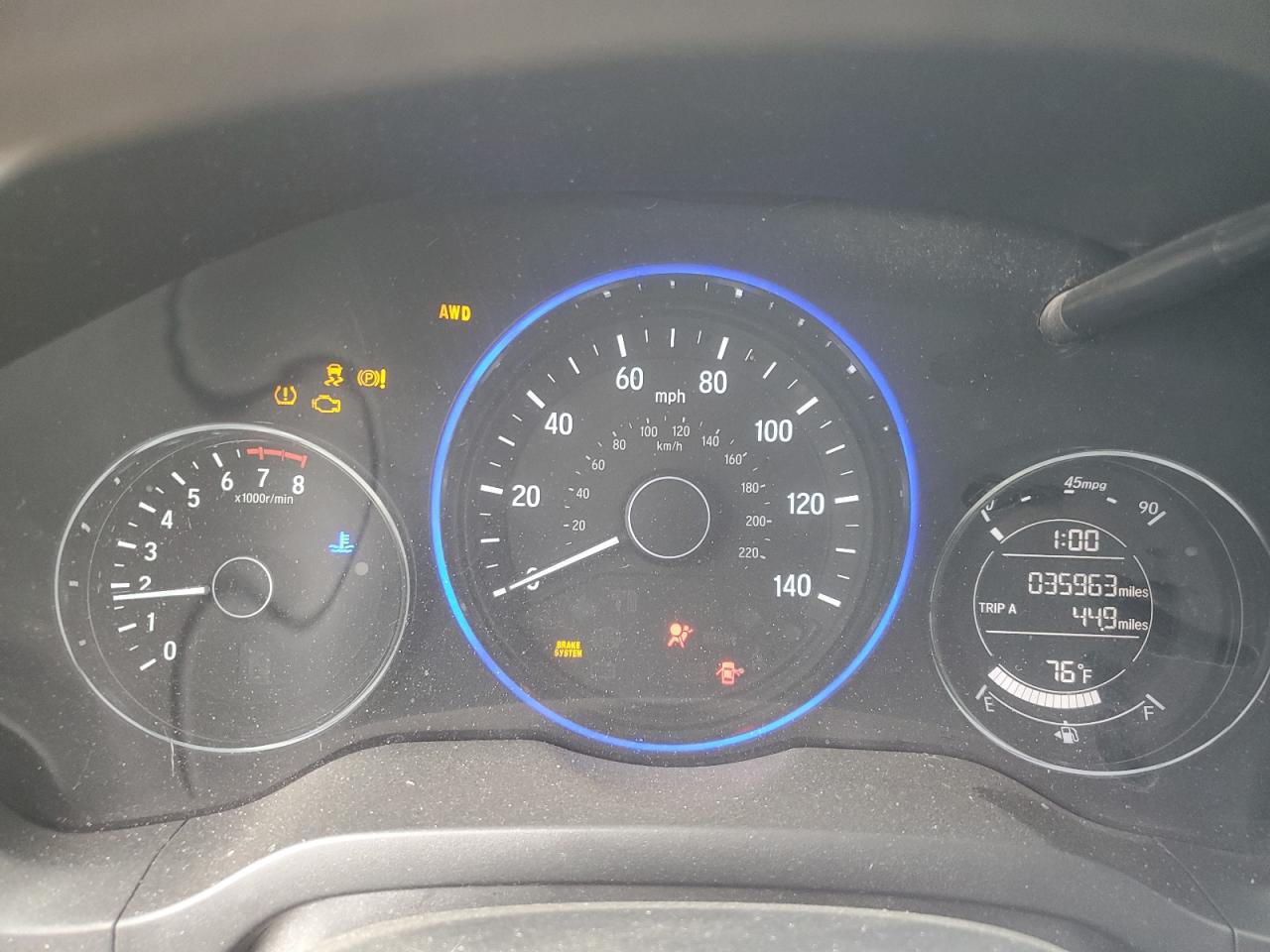 2022 HONDA HR-V LX VIN:3CZRU6H31NM774396