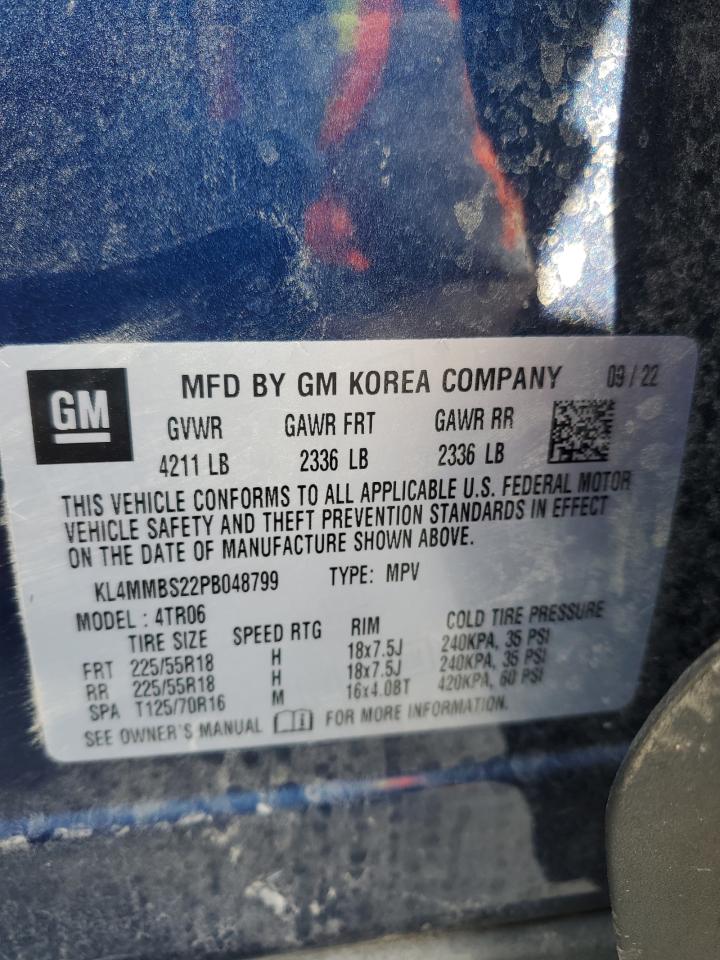 2023 BUICK ENCORE GX PREFERRED VIN:KL4MMBS22PB048799