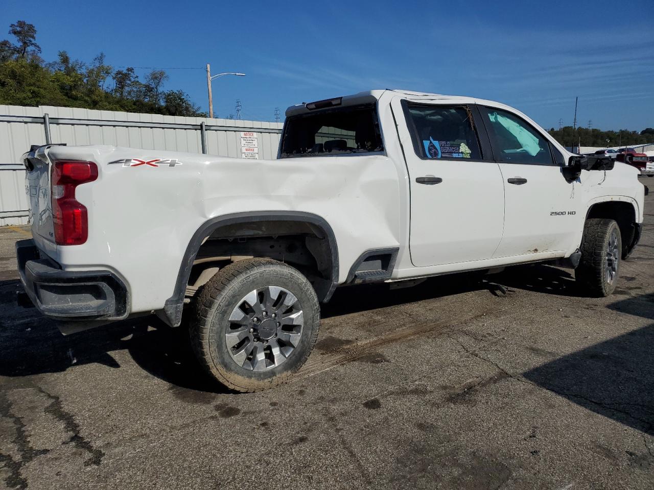 2022 CHEVROLET SILVERADO K2500 CUSTOM VIN:1GC1YME74NF350343