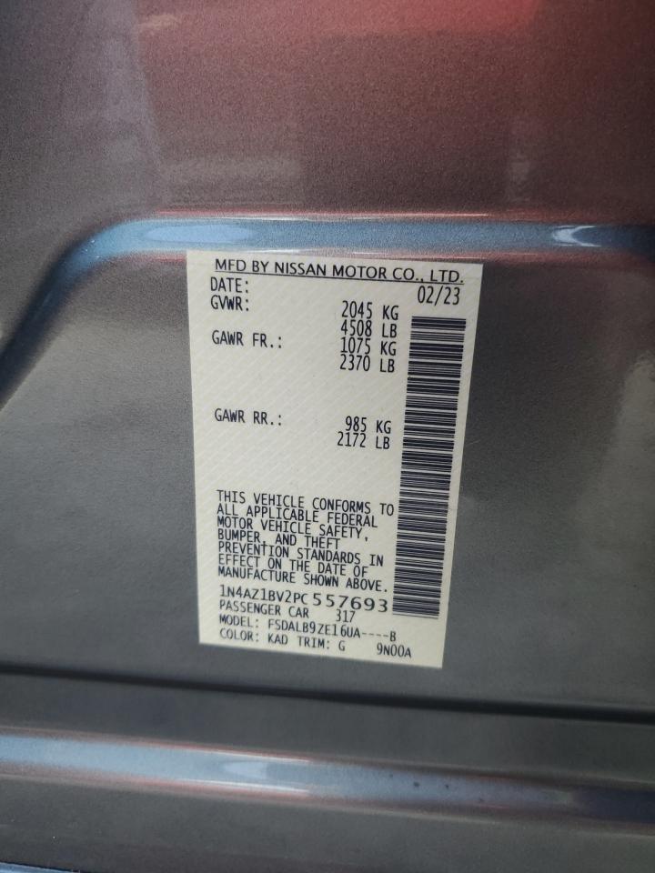 2023 NISSAN LEAF S VIN:1N4AZ1BV2PC557693