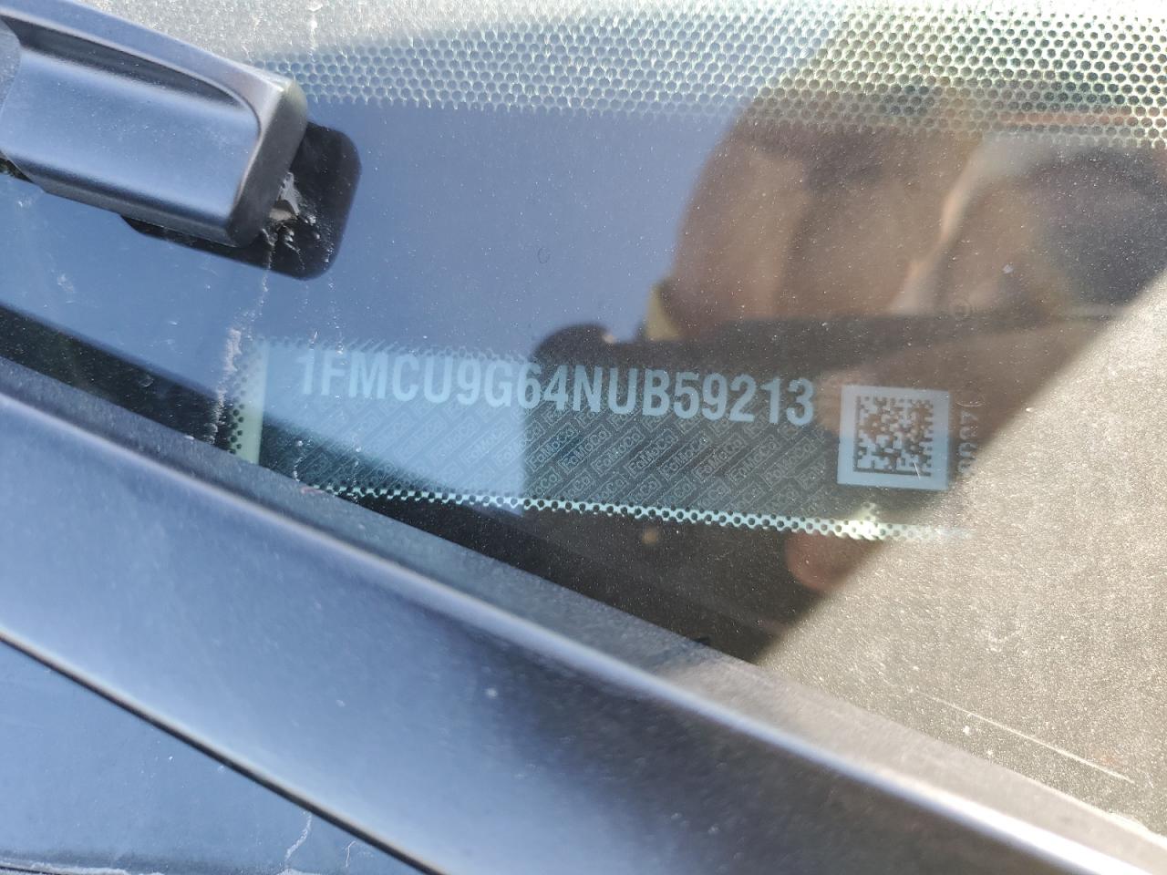 2022 FORD ESCAPE SE VIN:1FMCU9G64NUB59213