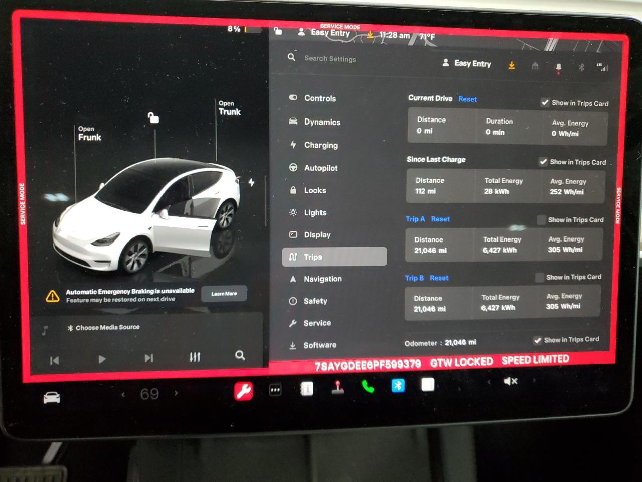 2023 TESLA MODEL Y  VIN:7SAYGDEE6PF599379