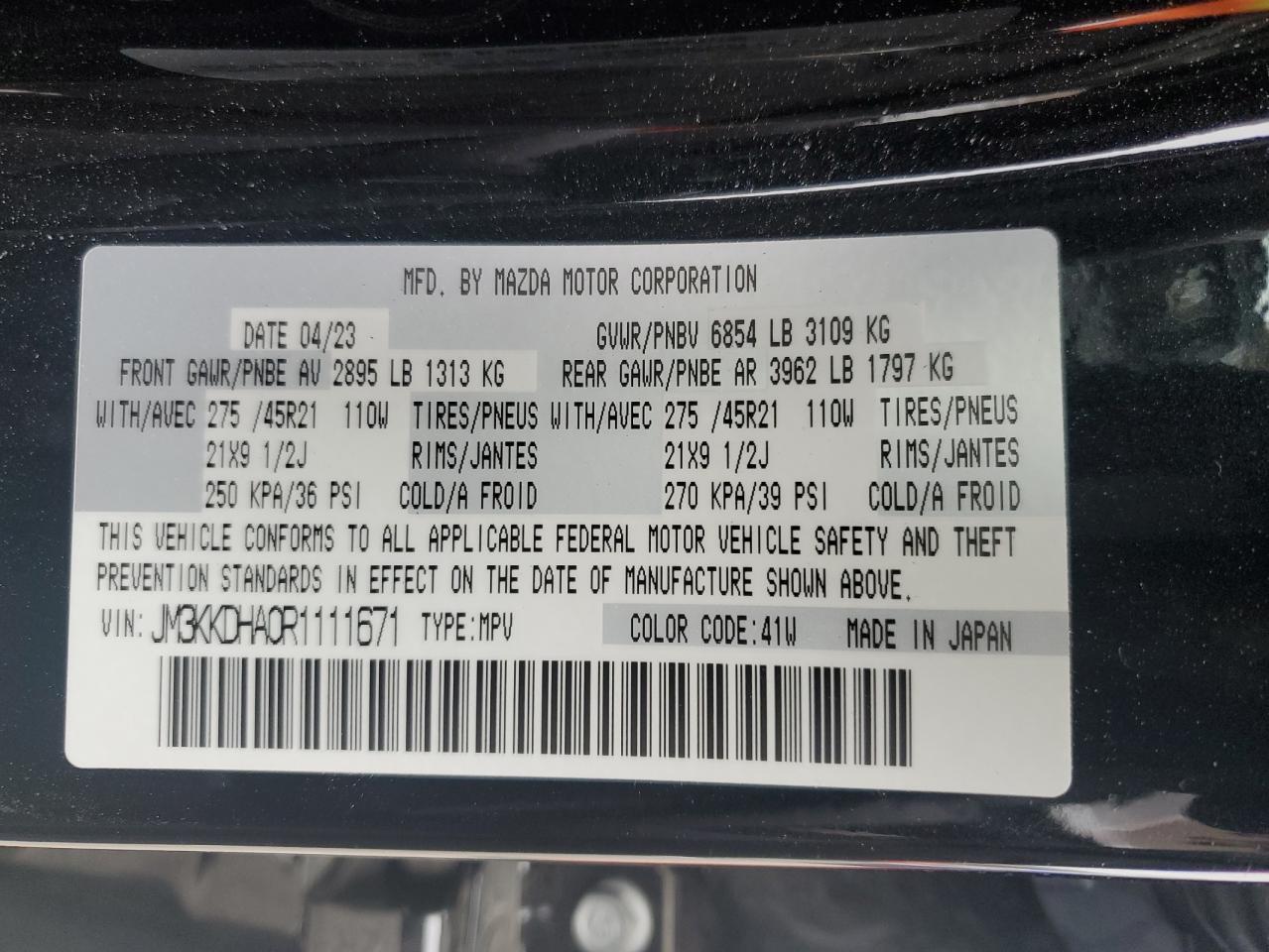 2024 MAZDA CX-90 PREMIUM VIN:JM3KKDHA0R1111671