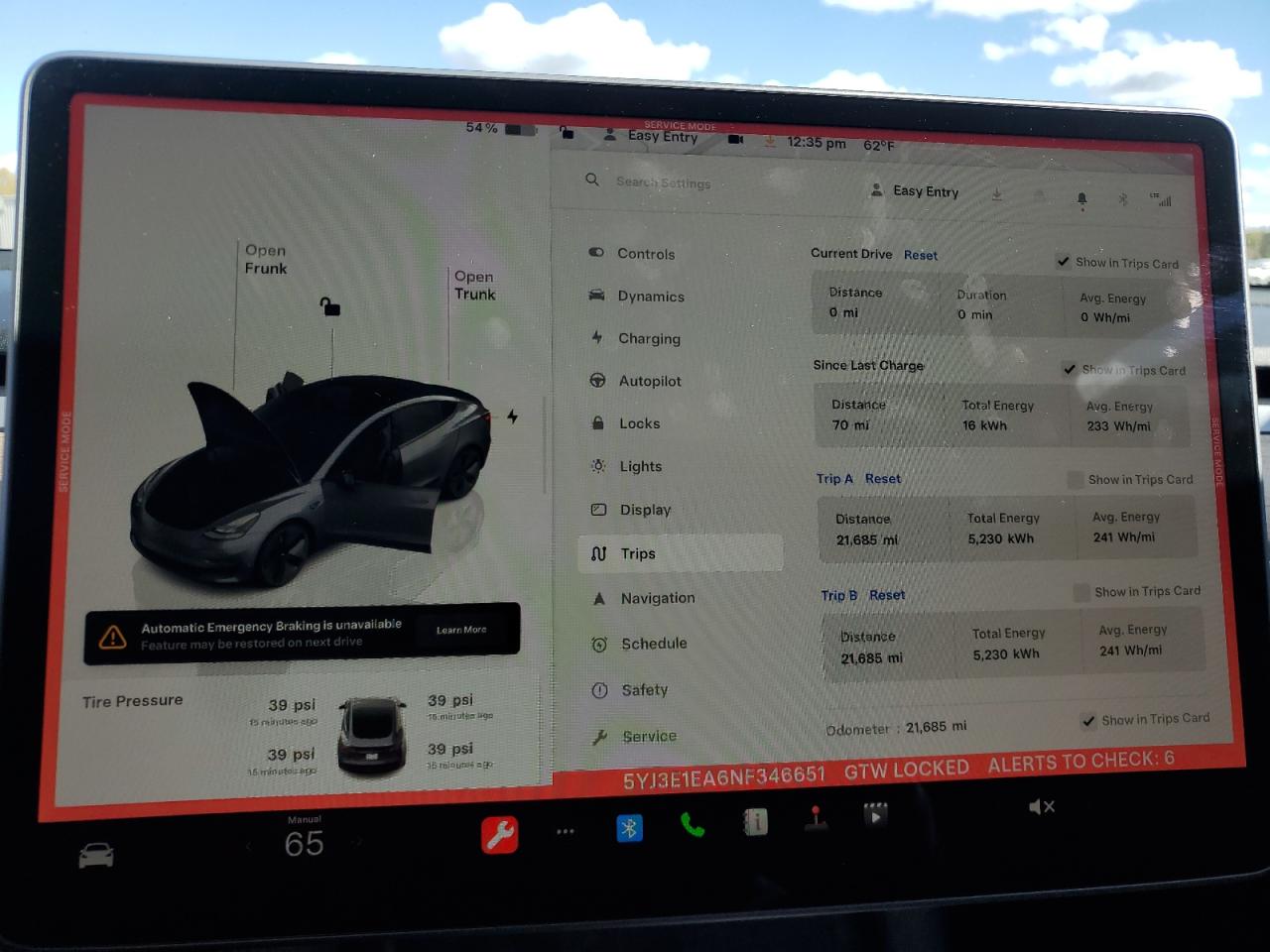 2022 TESLA MODEL 3  VIN:5YJ3E1EA6NF346651