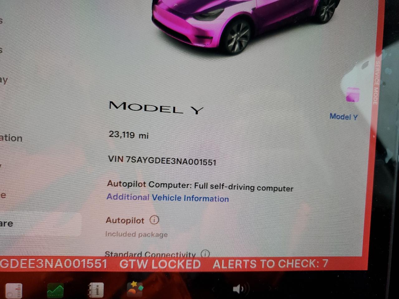 2022 TESLA MODEL Y  VIN:7SAYGDEE3NA001551