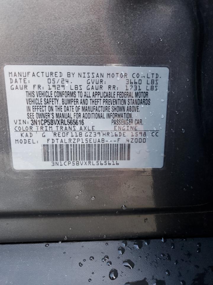 2024 NISSAN KICKS S VIN:3N1CP5BVXRL565616
