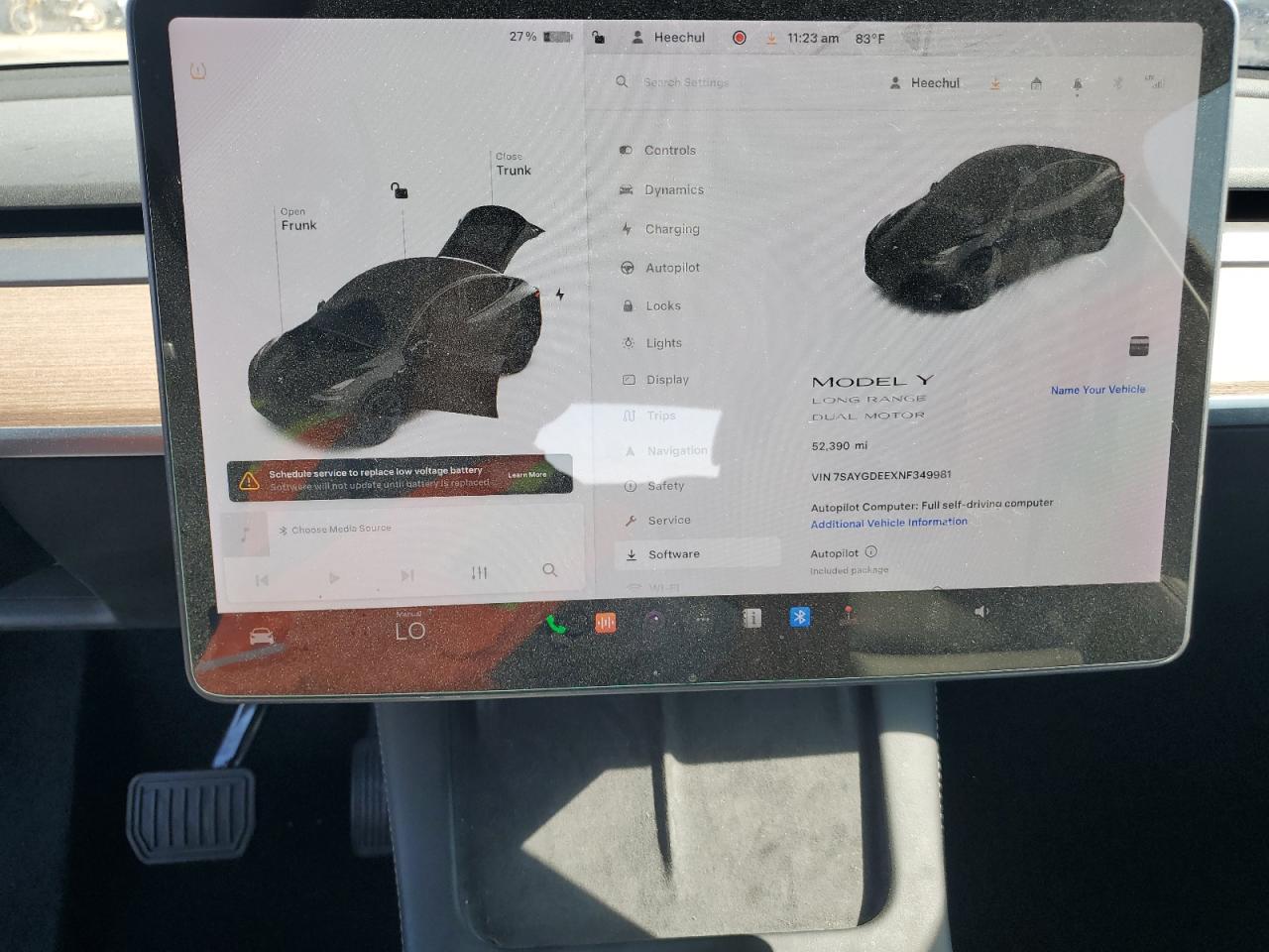 2022 TESLA MODEL Y  VIN:7SAYGDEEXNF349981