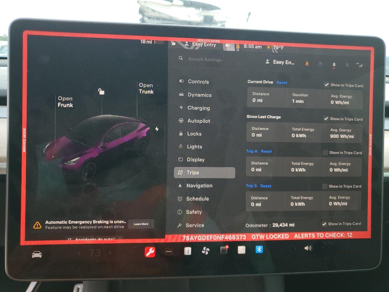 2022 TESLA MODEL Y  VIN:7SAYGDEF0NF468373