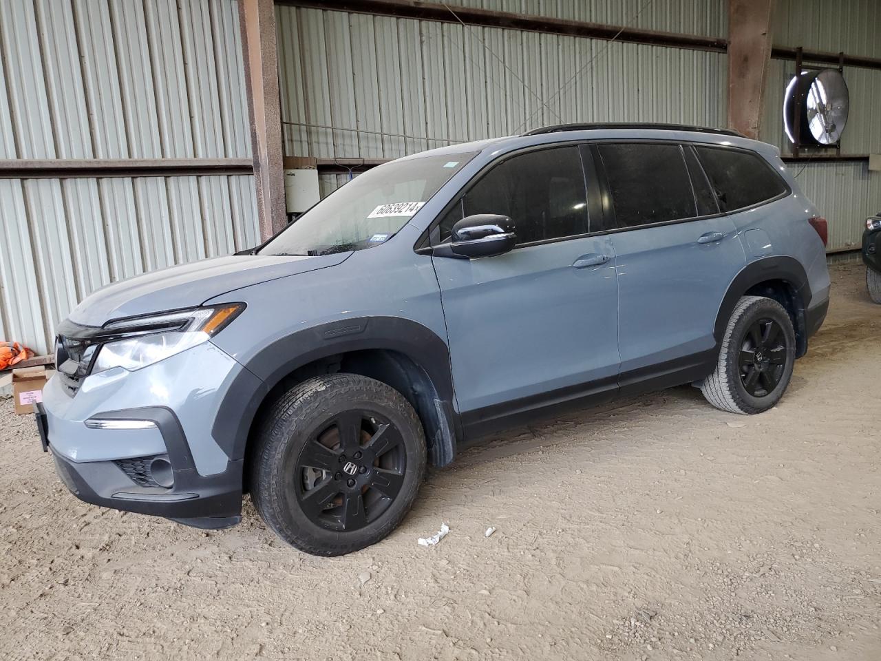 2022 HONDA PILOT TRAILSPORT VIN:5FNYF6H80NB053532