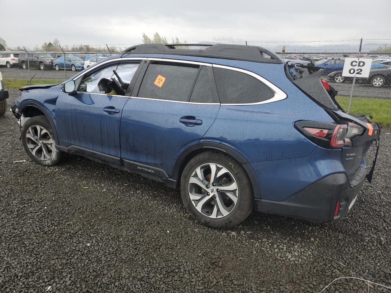 2022 SUBARU OUTBACK LIMITED VIN:4S4BTANC7N3167448