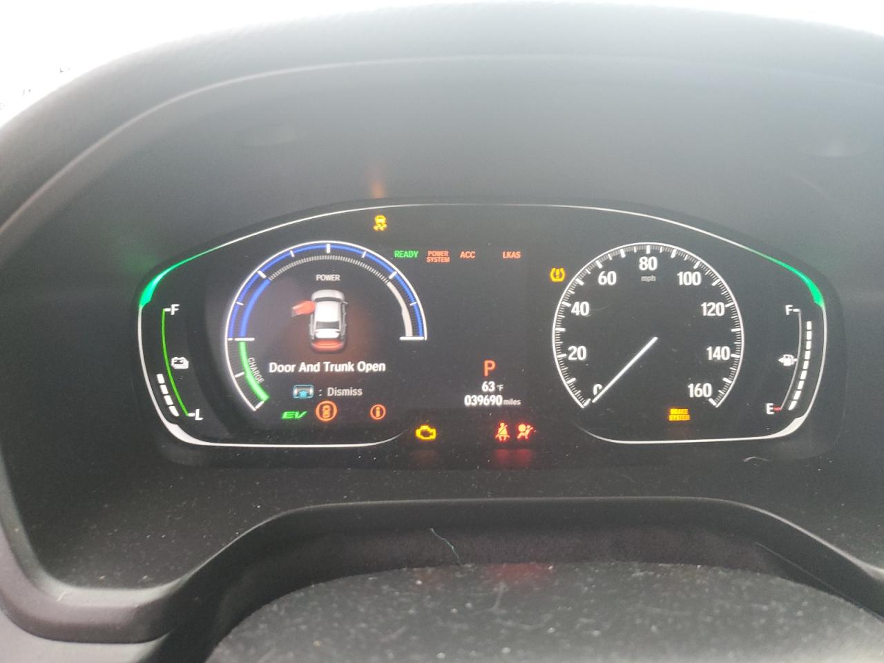 2022 HONDA INSIGHT EX VIN:19XZE4F56NE007942