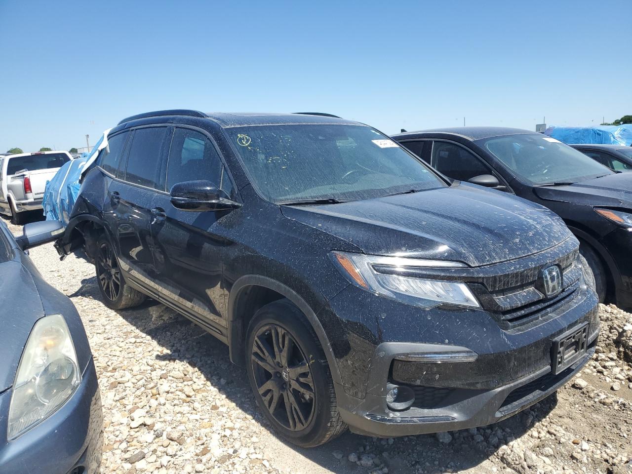 2022 HONDA PILOT BLACK VIN:5FNYF6H7XNB003745