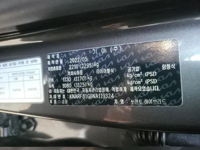 2022 Kia Sorento KNARF81GBNA119324 VIN:KNARF81GBNA119324