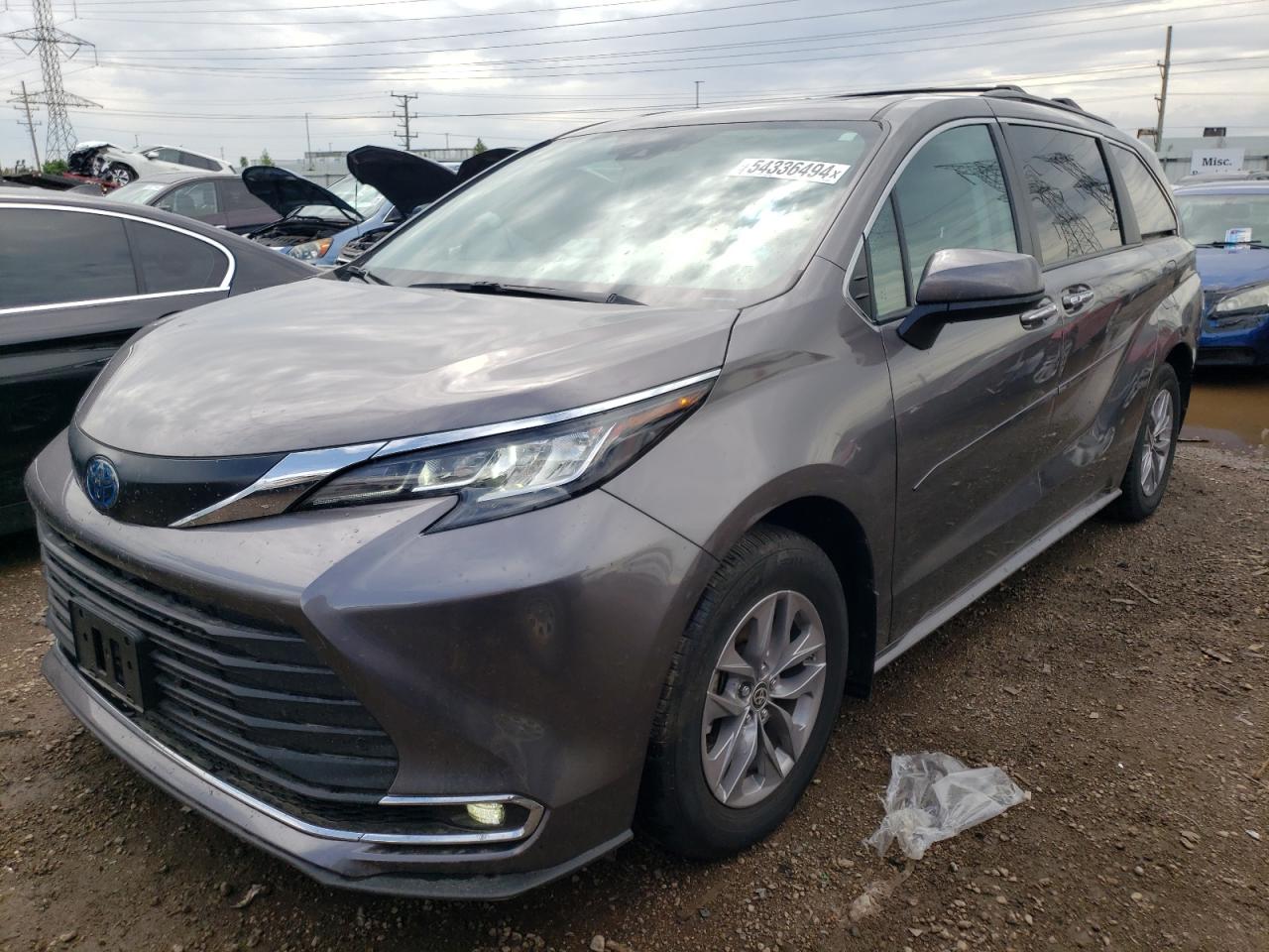 2022 TOYOTA SIENNA XLE VIN:5TDJSKFC4NS065420