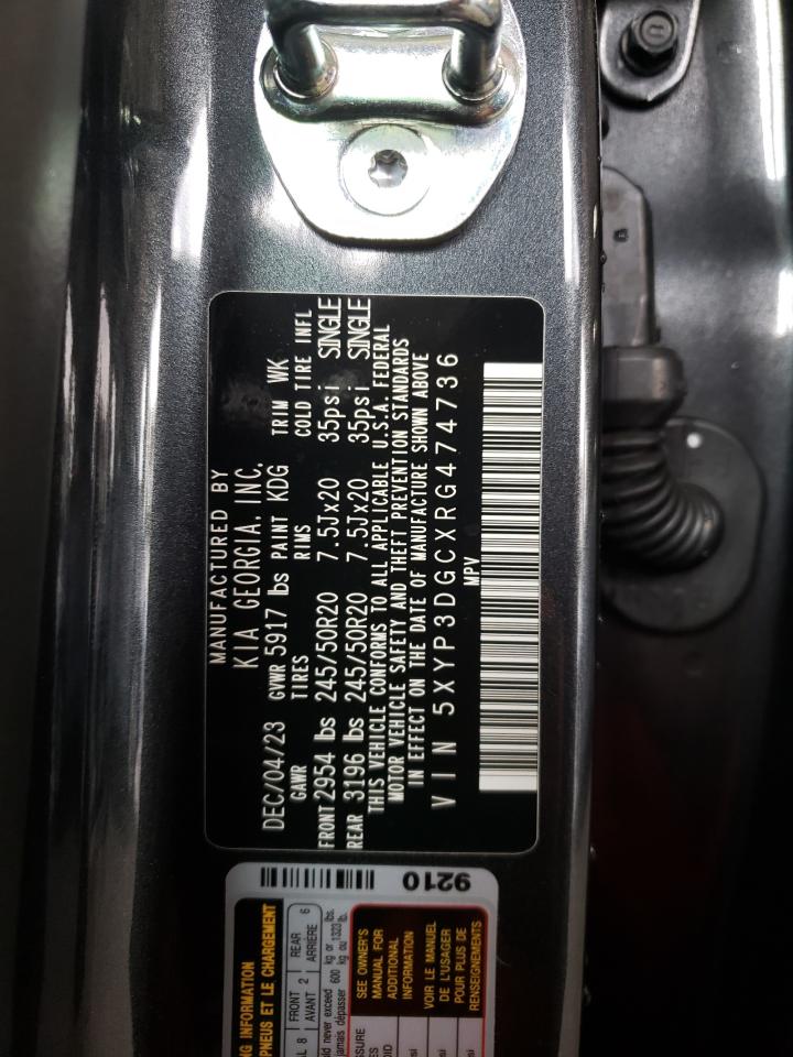 2024 KIA TELLURIDE EX VIN:5XYP3DGCXRG474736