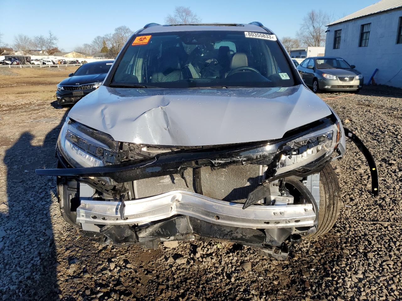 2022 HONDA PILOT BLACK VIN:5FNYF6H78NB070506