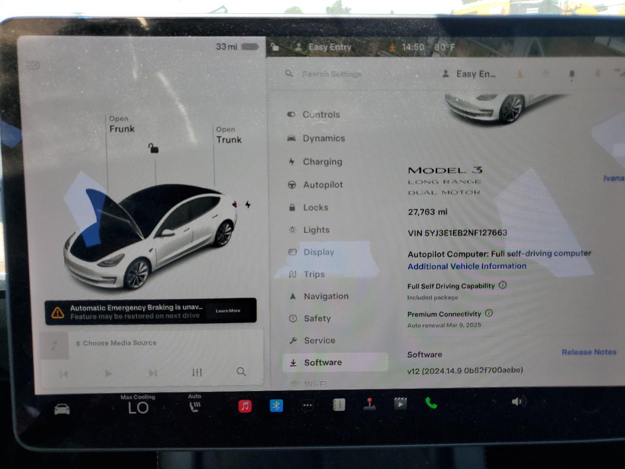 2022 TESLA MODEL 3  VIN:5YJ3E1EB2NF127663