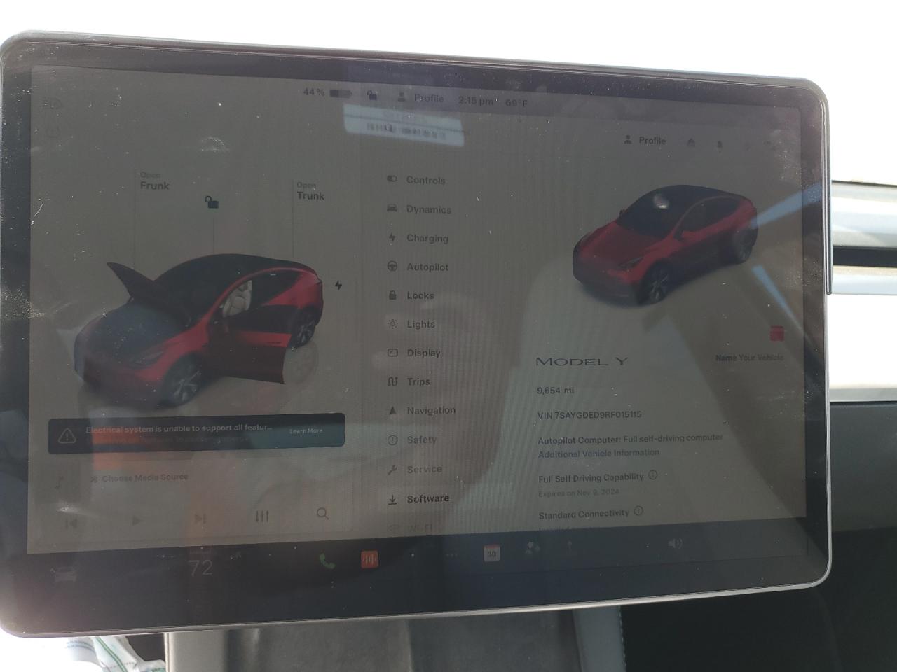 2024 TESLA MODEL Y  VIN:7SAYGDED9RF015115