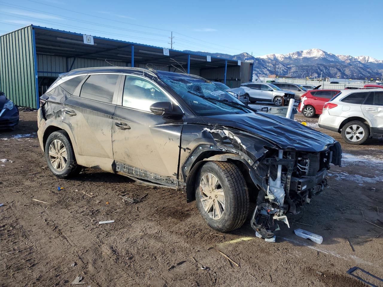 2022 HYUNDAI TUCSON BLUE VIN:KM8JBCA12NU050594