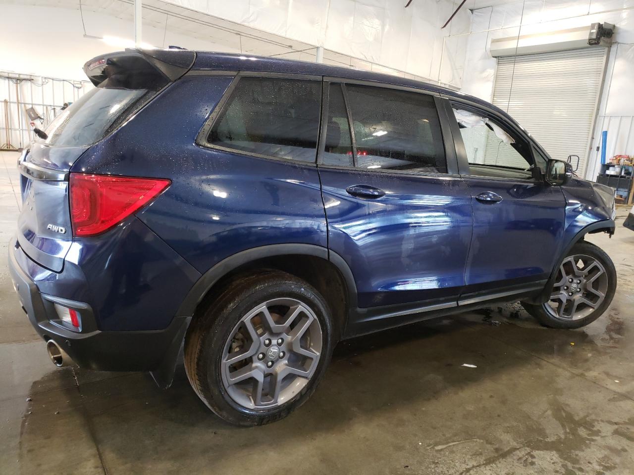 2022 HONDA PASSPORT EXL VIN:5FNYF8H59NB023947