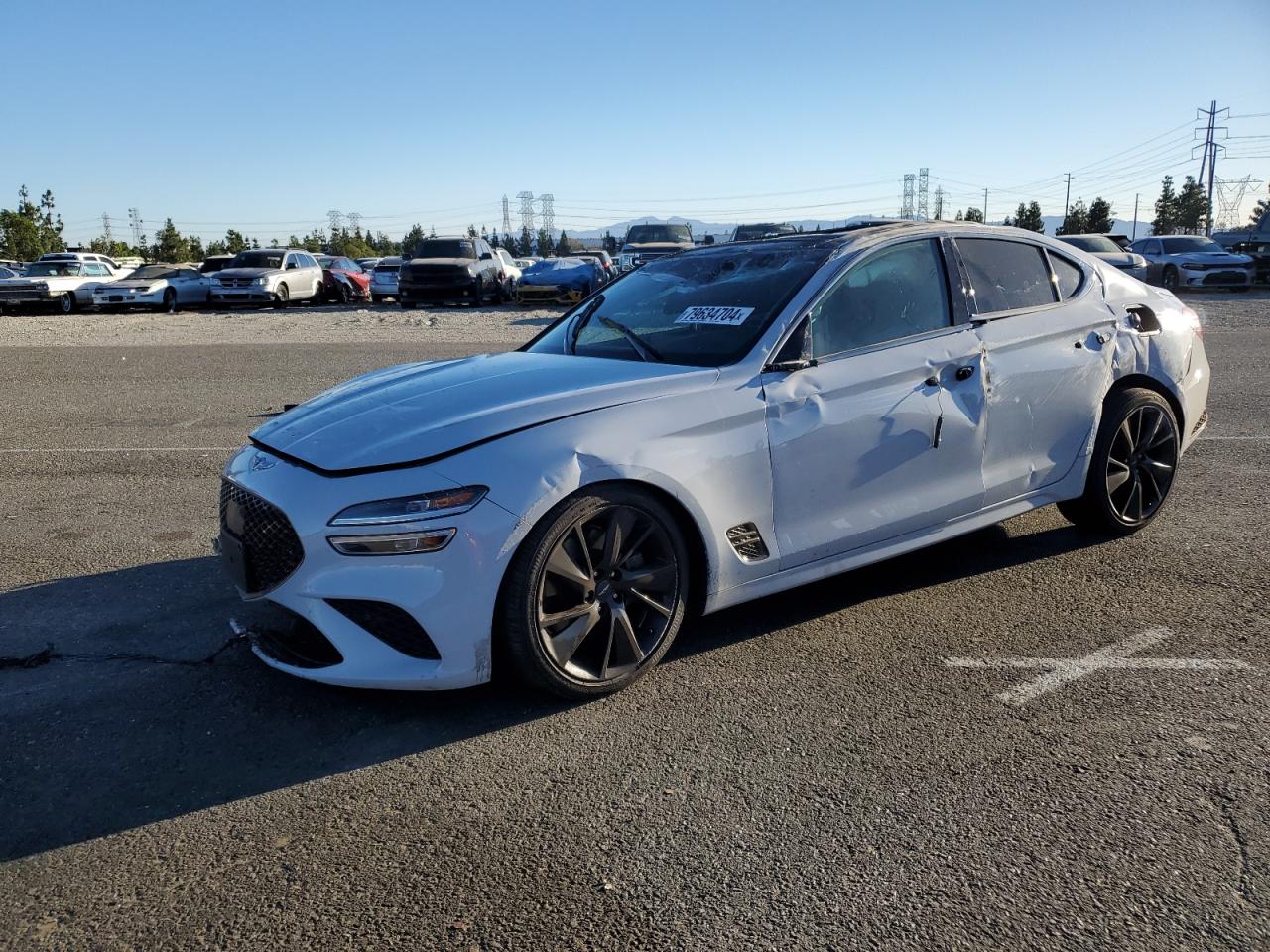2022 GENESIS G70 BASE VIN:KMTG54TE9NU081984