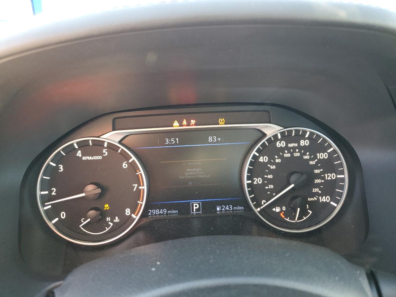 2022 NISSAN ALTIMA SL VIN:1N4BL4EV3NN420637