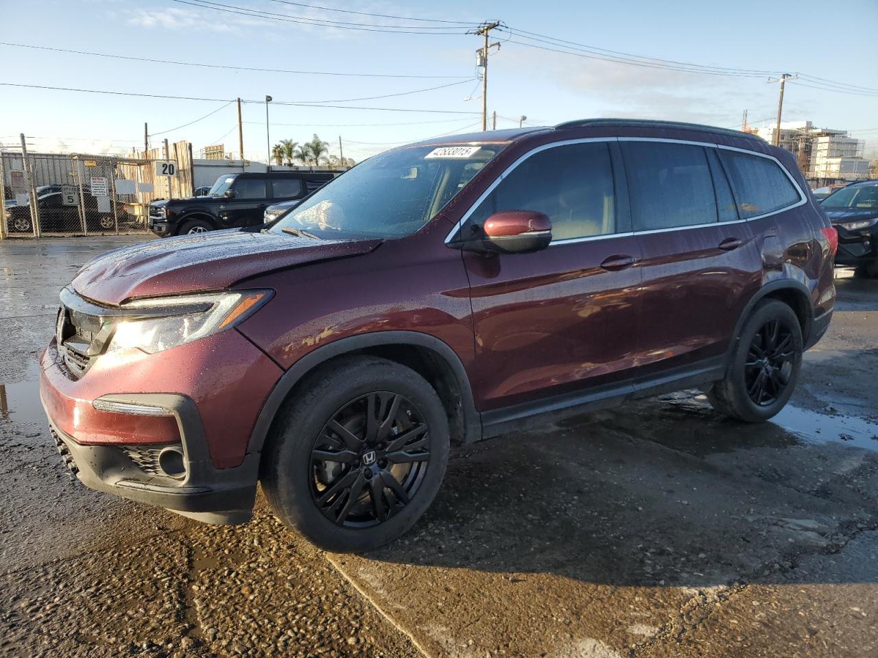 2022 HONDA PILOT SE VIN:5FNYF5H20NB021685