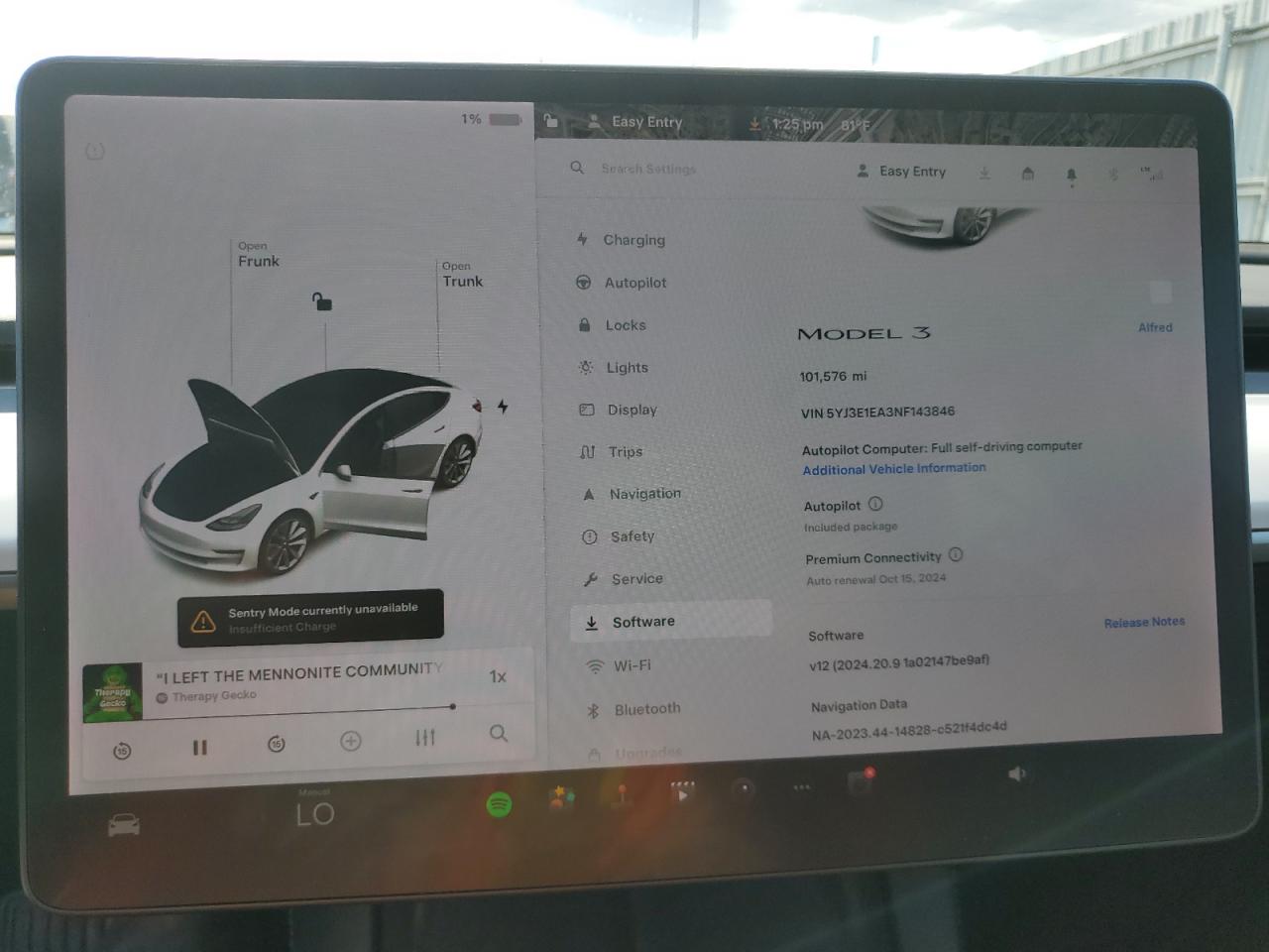 2022 TESLA MODEL 3  VIN:5YJ3E1EA3NF143846