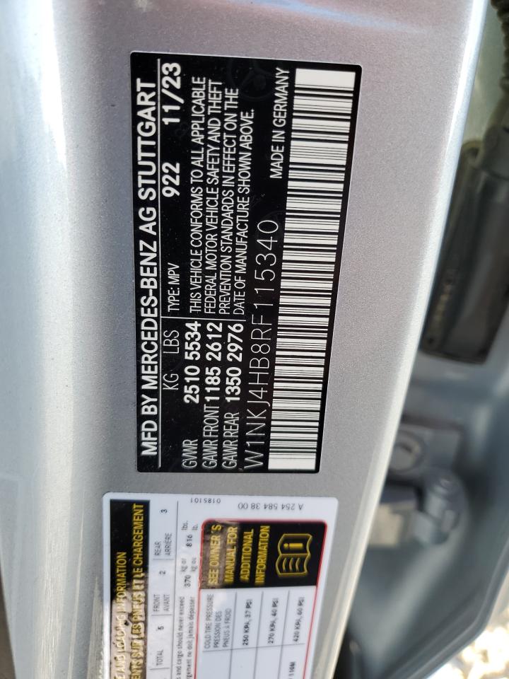 2024 MERCEDES-BENZ GLC COUPE 300 4MATIC VIN:W1NKJ4HB8RF115340