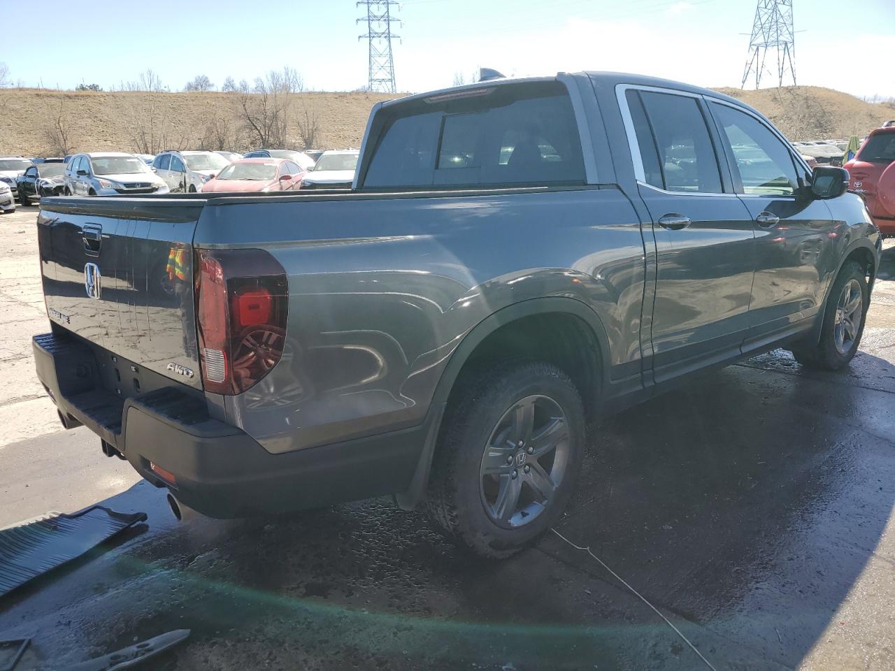 2023 HONDA RIDGELINE RTL VIN:5FPYK3F53PB053988