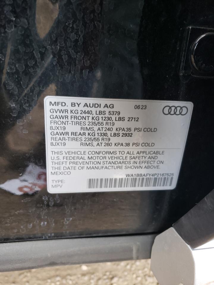 2023 AUDI Q5 PREMIUM PLUS 40 VIN:WA1BBAFY4P2167525