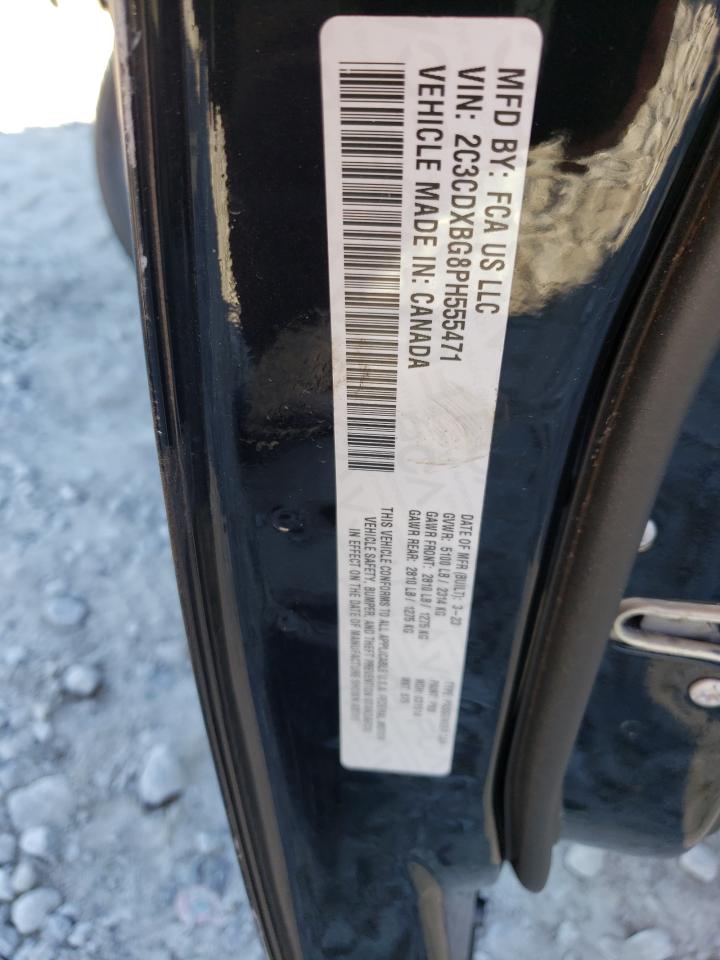 2023 DODGE CHARGER SXT VIN:2C3CDXBG8PH555471